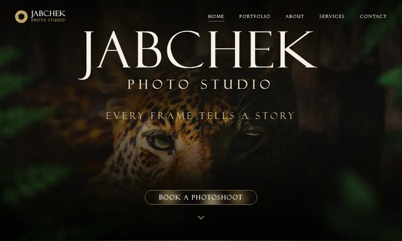 Jabchek Photostudio website — built by maryan4ik.dev